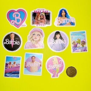 3/$20 Brand New 10x Waterproof Barbie Movie Stickers